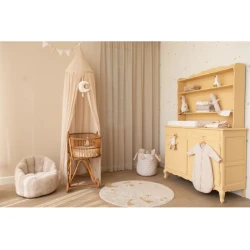Nebesá nad postieľku Mušelín 250 cm Pure Soft Beige