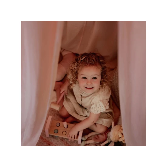 Mušelínové nebesá nad postieľku Little Dutch Pure Blossom 250 cm