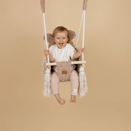 Interiérová hojdačka pre deti Bear Swing Aesthetic – MeowBaby AHBSB01