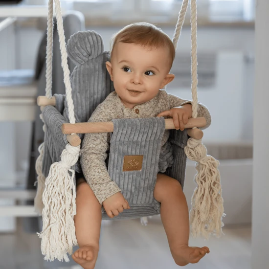 Interiérová hojdačka pre deti Bear Swing Aesthetic – MeowBaby AHBSB01