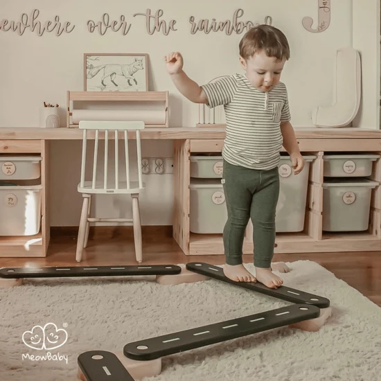 Drevená Montessori senzorická cesta 5 dielov Drevená Montessori senzorická cesta 5 dielov – MeowBaby SSEN501