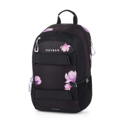 Študentský batoh s puzdrom OXY Sport Flowers Pink