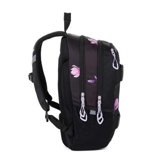 Študentský batoh s puzdrom OXY Sport Flowers Pink – Oxybag 8-39726E
