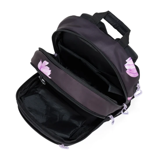 Študentský batoh s puzdrom OXY Sport Flowers Pink – Oxybag 8-39726E