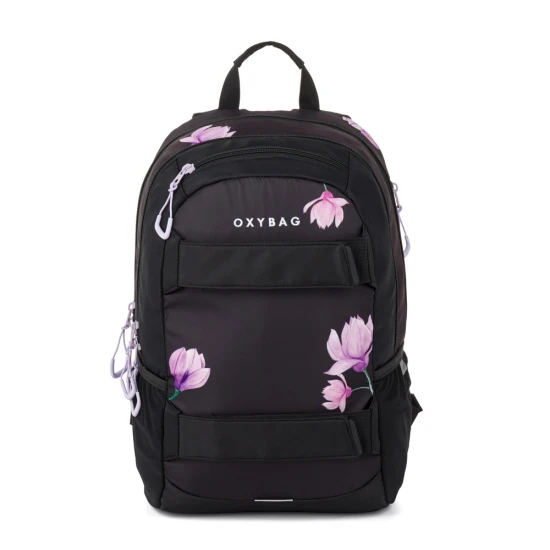 Študentský batoh s puzdrom OXY Sport Flowers Pink – Oxybag 8-39726E