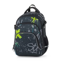 Študentský batoh OXY SCOOLER Graffiti Blue