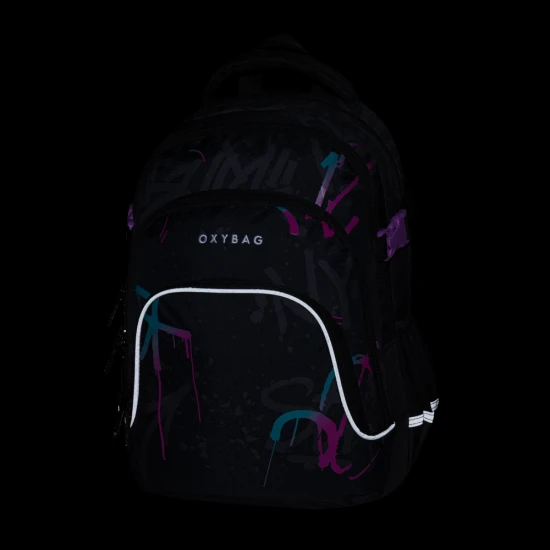 Študentský batoh OXY SCOOLER Graffiti Pink – Oxybag 8-46326