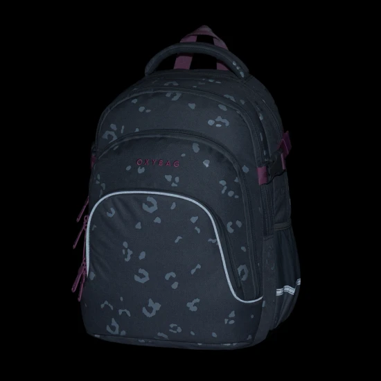 Študentský batoh OXY SCOOLER Grey geometric – Oxybag 9-13626