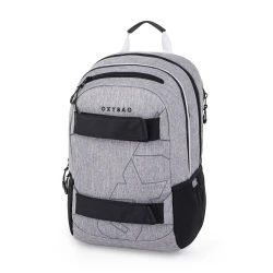 Študentský batoh s puzdrom OXY Sport Grey Melange