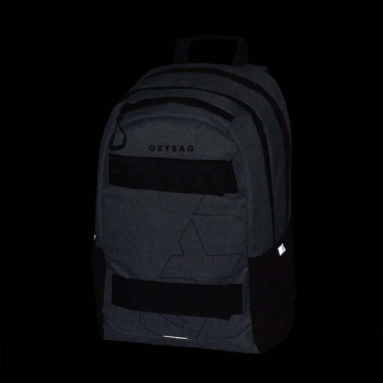 Študentský batoh s puzdrom OXY Sport Grey Melange – Oxybag 9-23226E