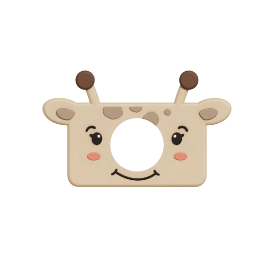 Kryty na fotoaparáty Zoo Friends zabezpečujú ochranu pre detský foťák.