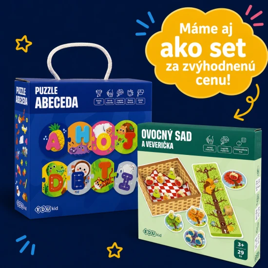 Vkladacie puzzle abeceda.