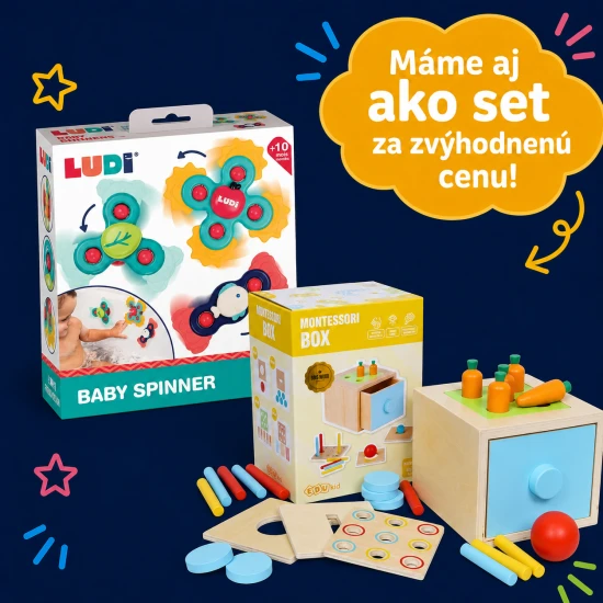 Montessori box 4v1 je najlepšia multifunkčná hračka pre rozvoj detí
