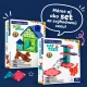 Magnetická stavebnica MAGNA-TILES Cat Tree – mačací strom s figúrkou, microMAGS dielikmi a dekoráciami