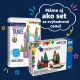 Originálna 100 dielna magnetická stavebnica MAGNA-TILES