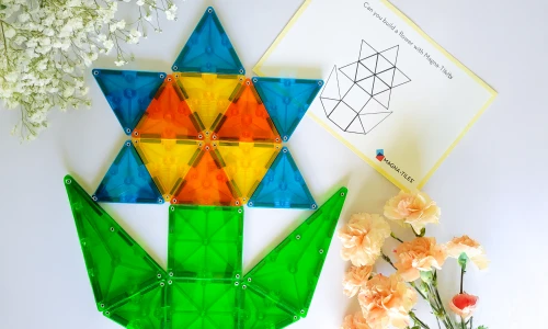 Jarná zábava s Magna-Tiles: predlohy na skladanie