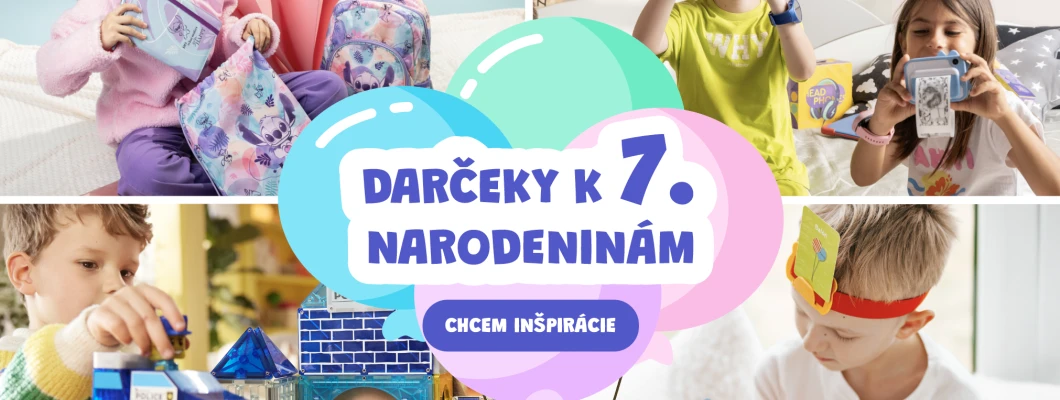 7. narodeniny sú magické – darčeky, ktoré potešia každé dieťa