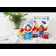 Měkká stavebnice pro nejmenší Blockaroo Robot 10 ks.
