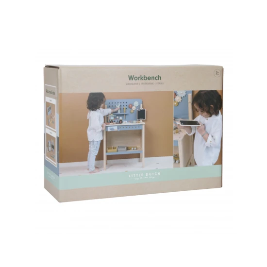 Pracovný stôl s náradím Modrý