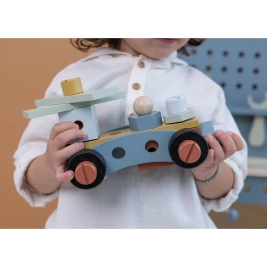 Pracovný stôl s náradím Modrý