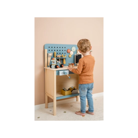 Pracovný stôl s náradím Modrý