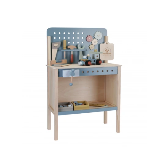 Pracovný stôl s náradím Modrý