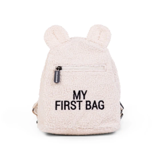 Batoh My First Bag Biely Plyšový