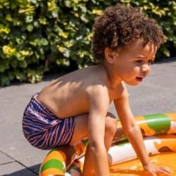 Plavecké šortky s UPF 50+ Zebra