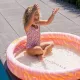 Detské dievčenské plavky UPF 50+ Leopard staroružový Swim Essentials