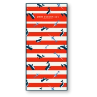 Plážový uterák 135 x 65 cm Veľryby